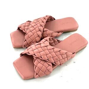 Women's Pink Braided Sandals